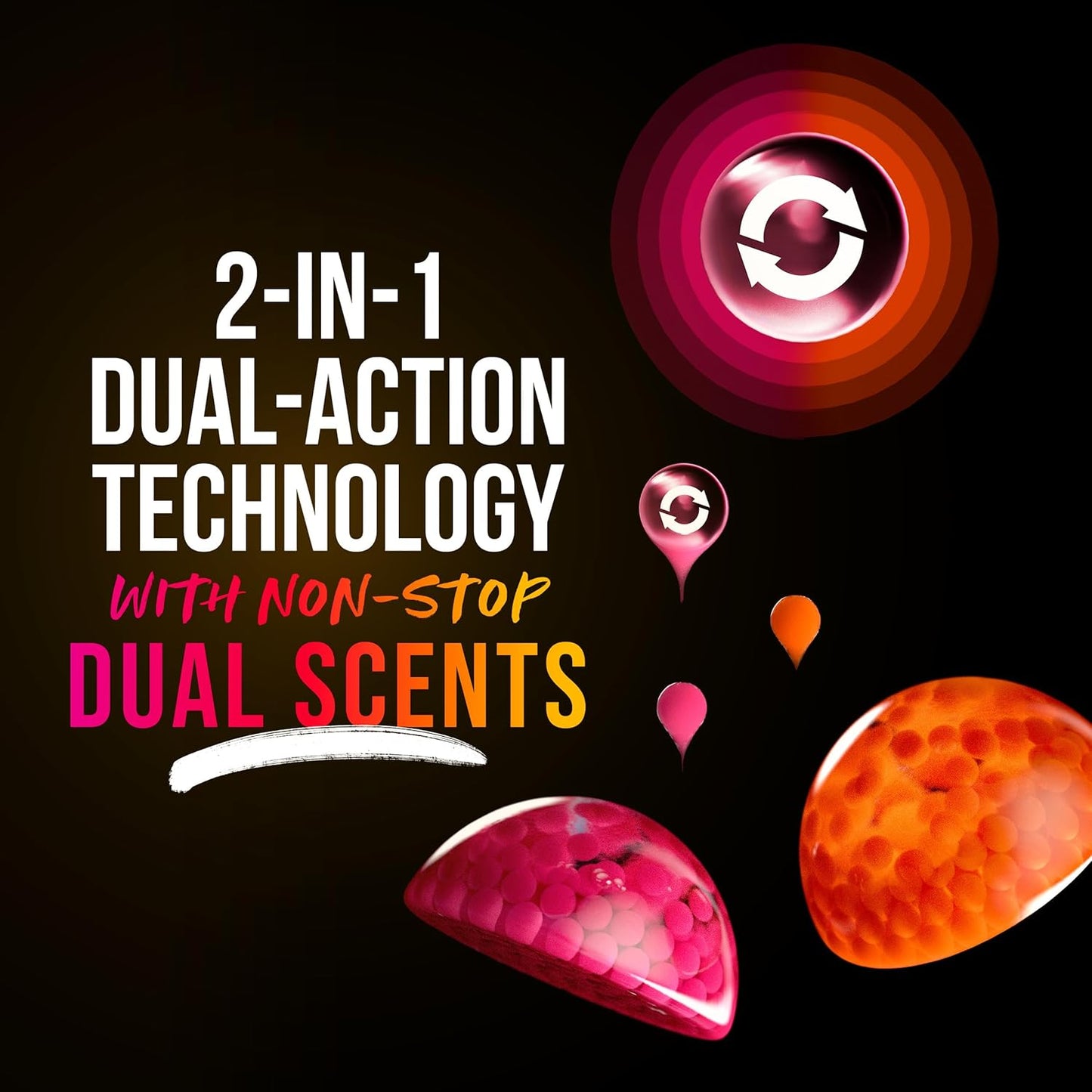solid bead form factor that dissolves in the wash with no measuring or spraying required