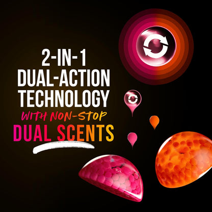 solid bead form factor that dissolves in the wash with no measuring or spraying required