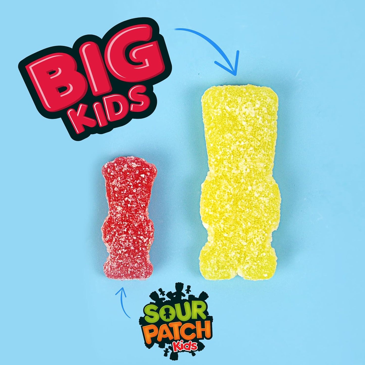 SOUR PATCH KIDS Big Kids Soft & Chewy Candy, Family Size Resealable Bulk Bag, 1.7 lb