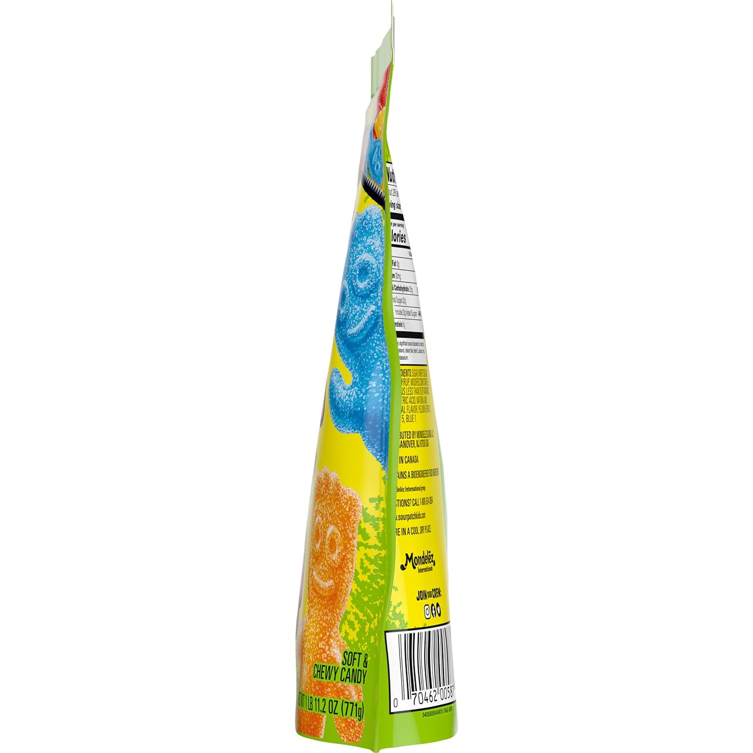 SOUR PATCH KIDS Big Kids Soft & Chewy Candy, Family Size Resealable Bulk Bag, 1.7 lb