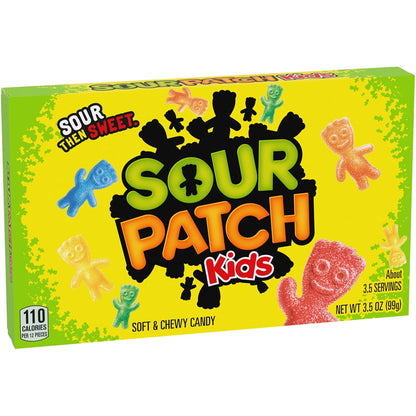SOUR PATCH KIDS Original & SWEDISH FISH Candy Variety Pack – School Lunchbox Snacks for Kids' Lunch Bags, 15 Individually Wrapped Movie Theater Boxes