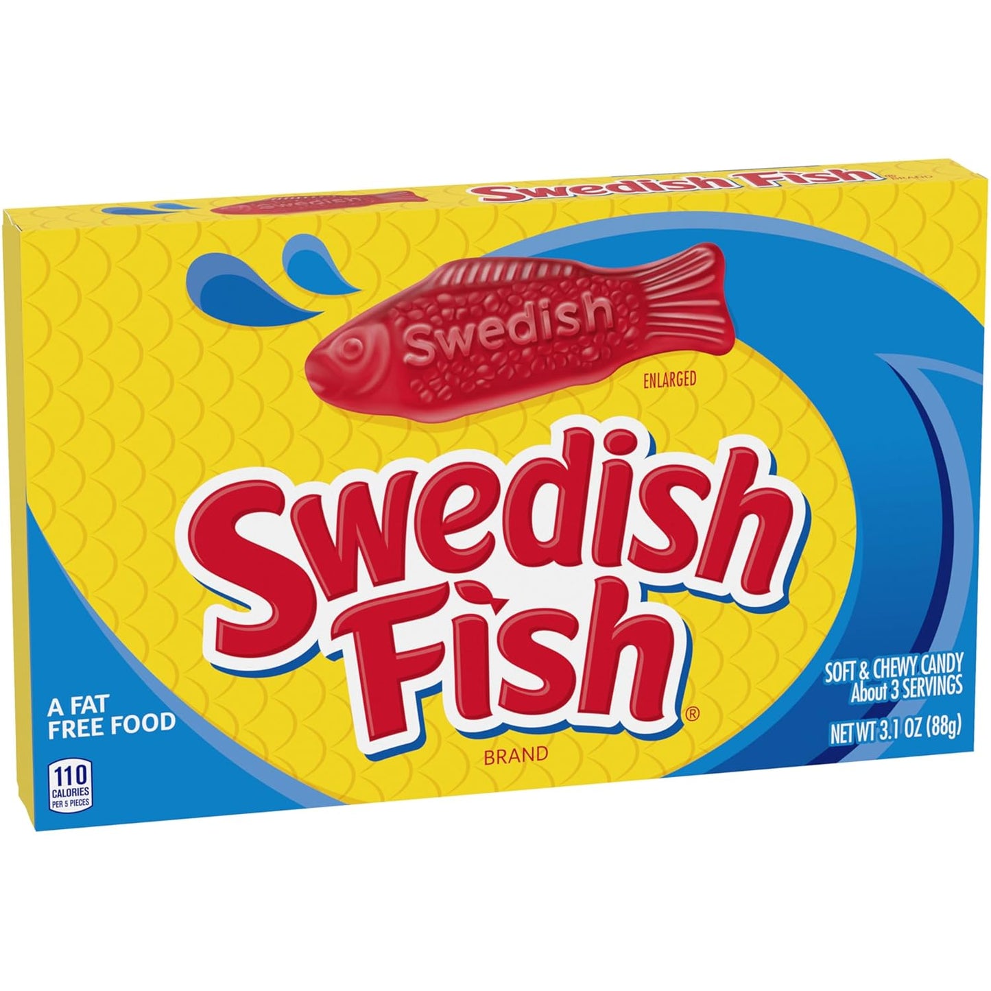 SOUR PATCH KIDS Original & SWEDISH FISH Candy Variety Pack – School Lunchbox Snacks for Kids' Lunch Bags, 15 Individually Wrapped Movie Theater Boxes