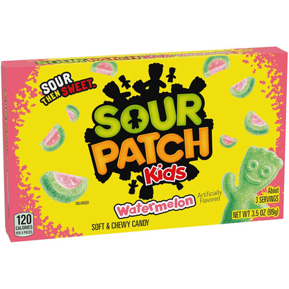 SOUR PATCH KIDS Original & SWEDISH FISH Candy Variety Pack – School Lunchbox Snacks for Kids' Lunch Bags, 15 Individually Wrapped Movie Theater Boxes