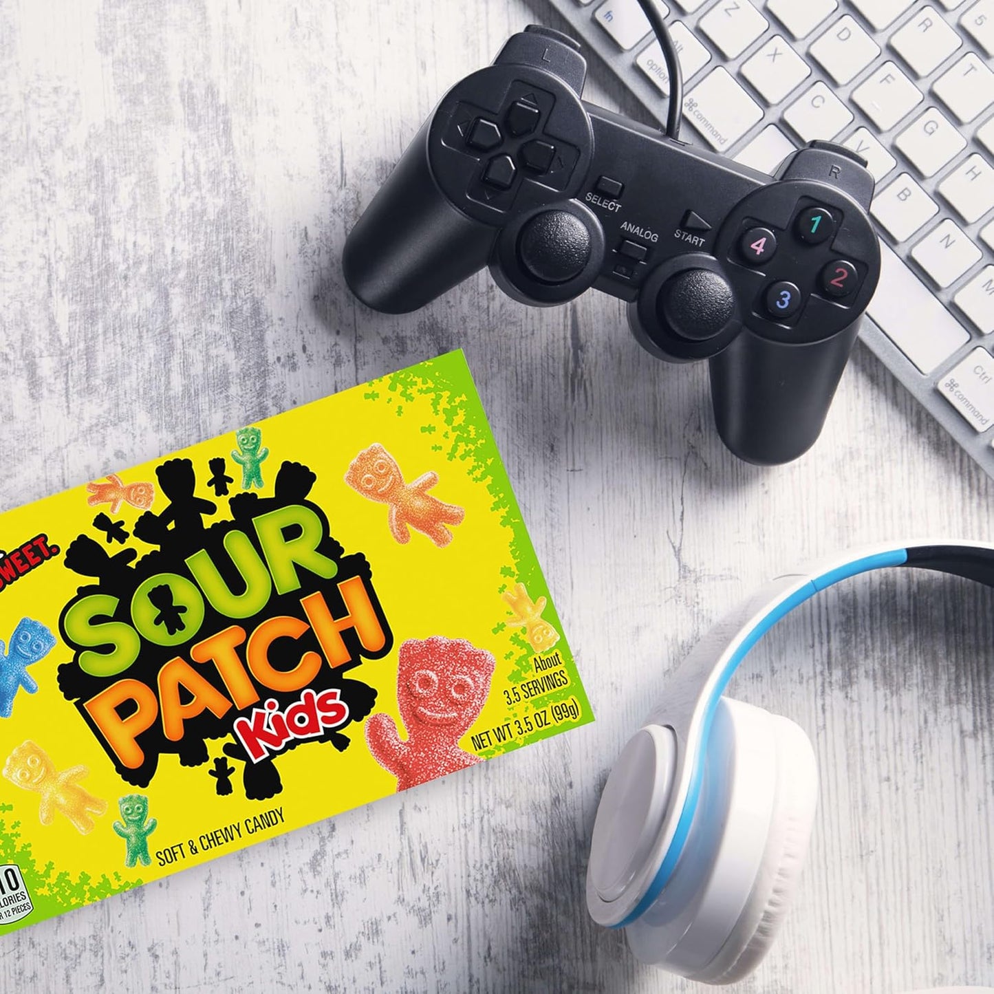 SOUR PATCH KIDS Soft & Chewy Candy, 12-Box Easter Basket Stuffer and Valentine's Day Gift Bag Treat