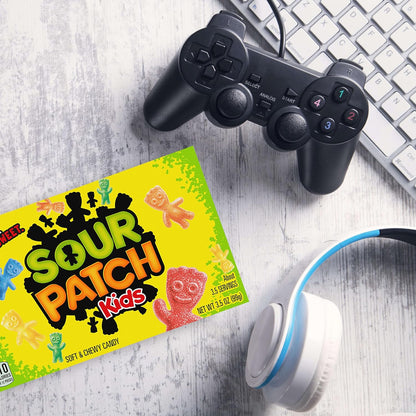 SOUR PATCH KIDS Soft & Chewy Candy, 12-Box Easter Basket Stuffer and Valentine's Day Gift Bag Treat