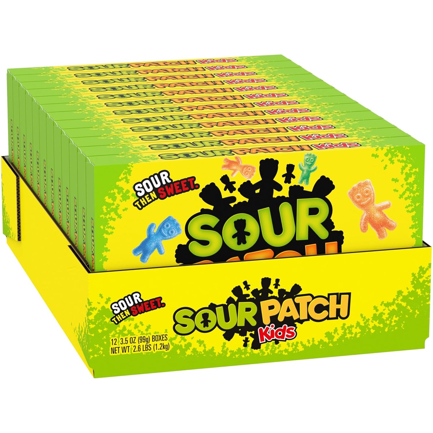 SOUR PATCH KIDS Soft & Chewy Candy, 12-Box Easter Basket Stuffer and Valentine's Day Gift Bag Treat