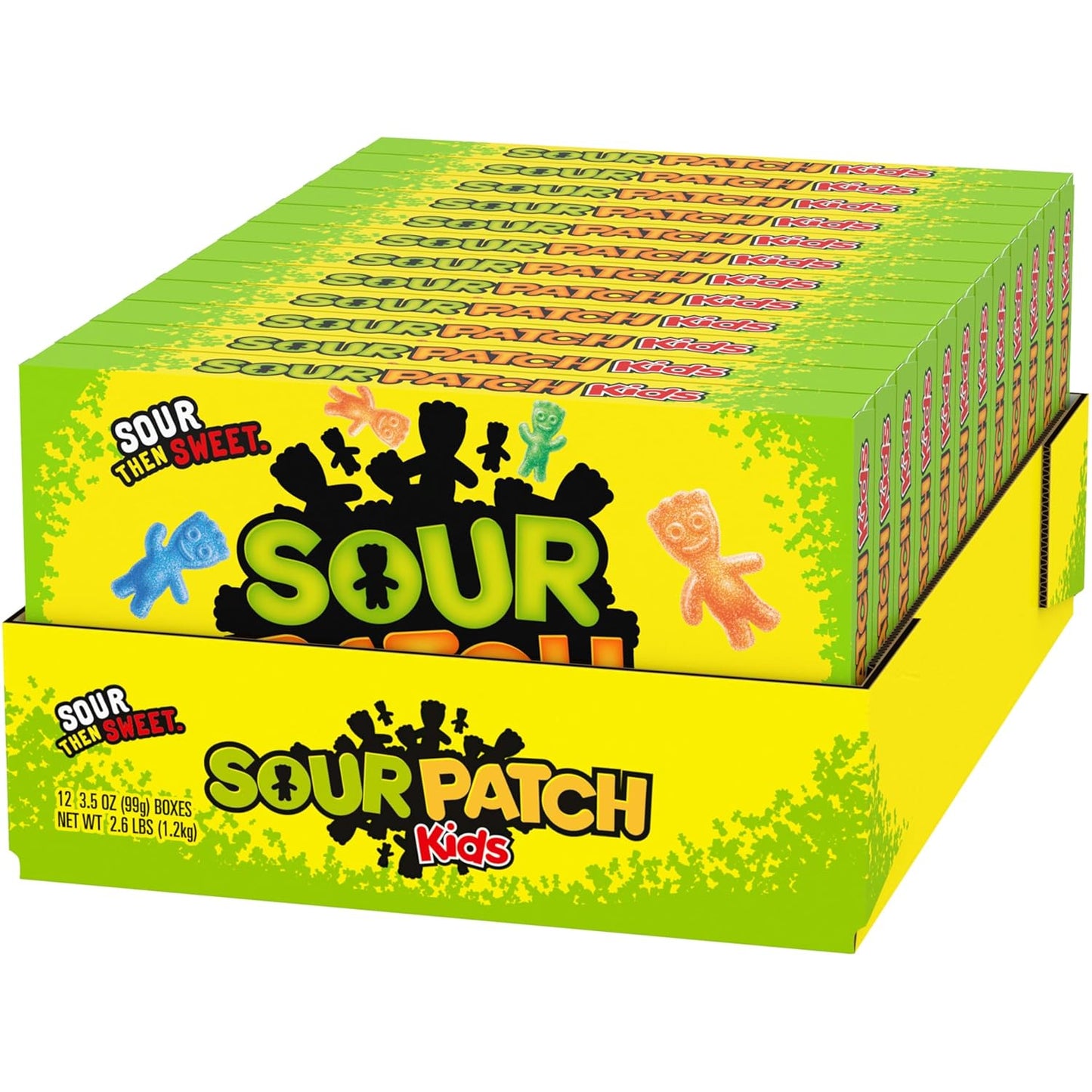 SOUR PATCH KIDS Soft & Chewy Candy, 12-Box Easter Basket Stuffer and Valentine's Day Gift Bag Treat