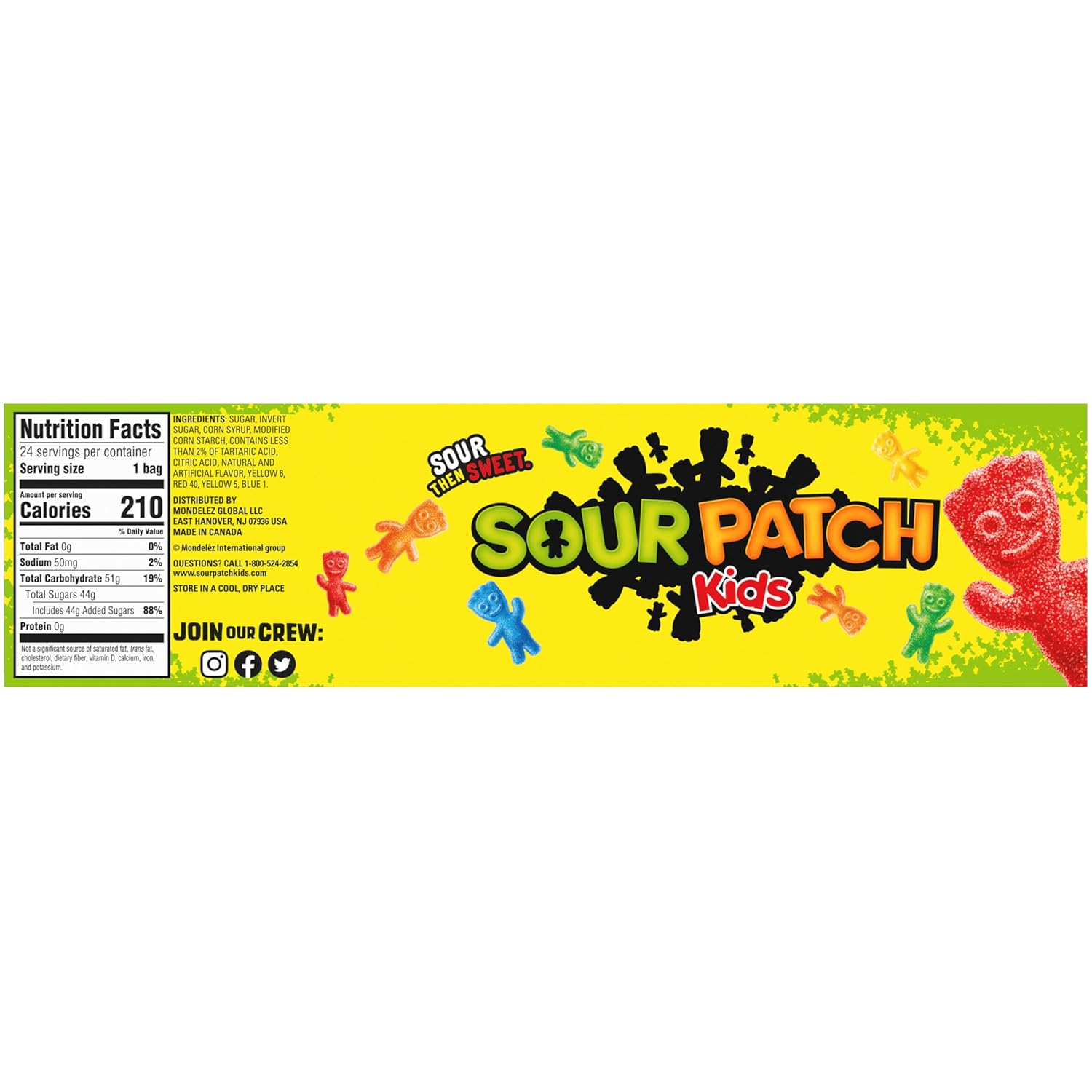 SOUR PATCH KIDS Soft & Chewy Gummy Candy Bulk Pack – Lunchbox Treats for School and After-School Snack Time