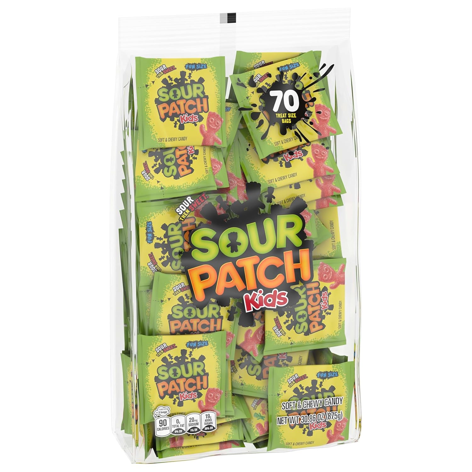 SOUR PATCH KIDS Soft & Chewy Gummy Candy, Bulk Snack Packs for School Lunchboxes & After-School Treats