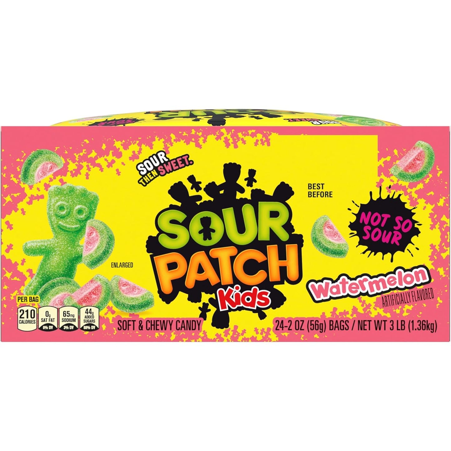 SOUR PATCH KIDS Watermelon Chewy Candy – Classroom Party Treats and Halloween Trick-or-Treat Handouts for Kids