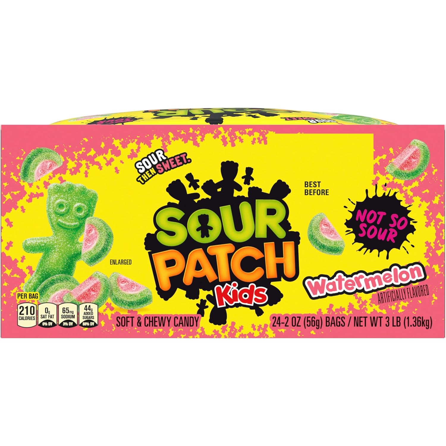 SOUR PATCH KIDS Watermelon Chewy Candy – Classroom Party Treats and Halloween Trick-or-Treat Handouts for Kids