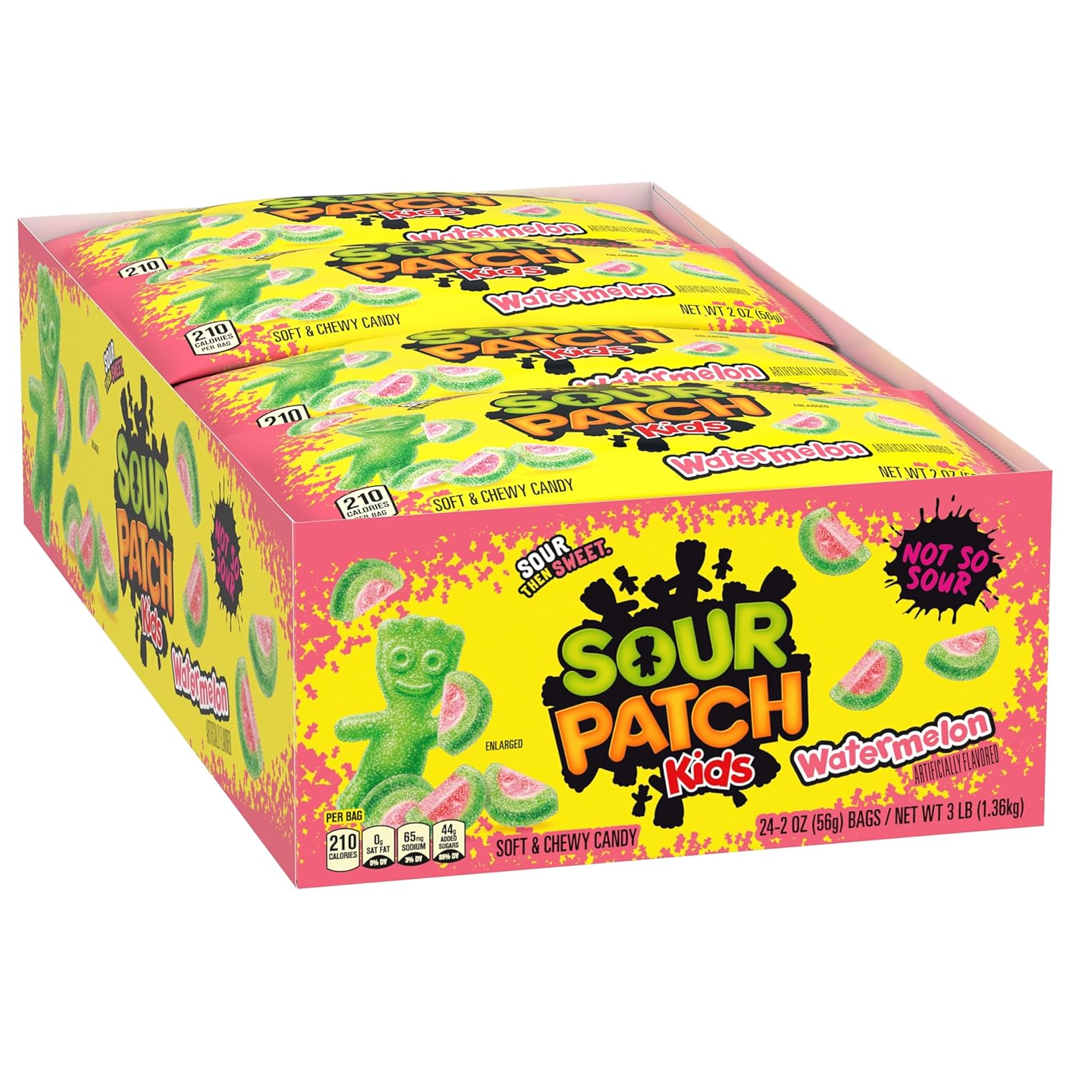 SOUR PATCH KIDS Watermelon Chewy Candy – Classroom Party Treats and Halloween Trick-or-Treat Handouts for Kids