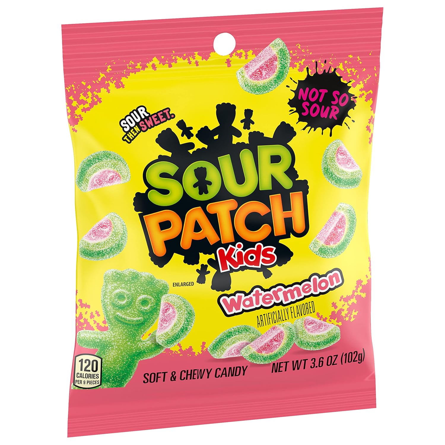 SOUR PATCH KIDS Watermelon Soft & Chewy Candy – Bulk 12-Pack Lunchbox Snack for School-Age Kids