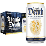 Liquid Death Still Mountain Water – Lightweight Aluminum Cans for Hiking and Backcountry Trips