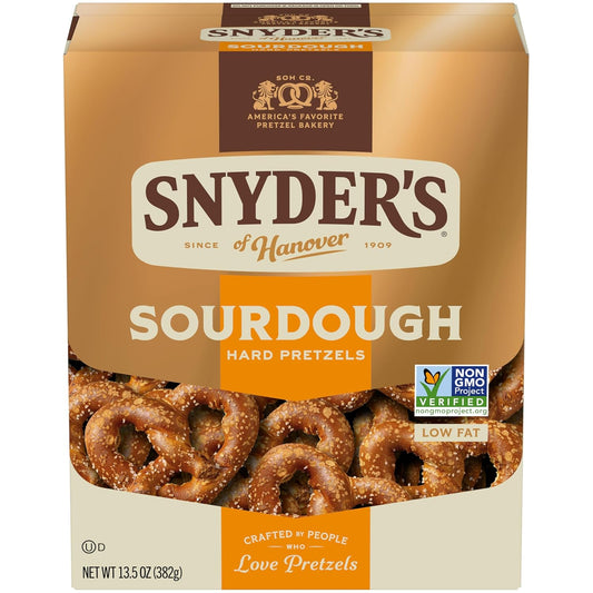 sourdough hard pretzel format made with genuine aged sourdough