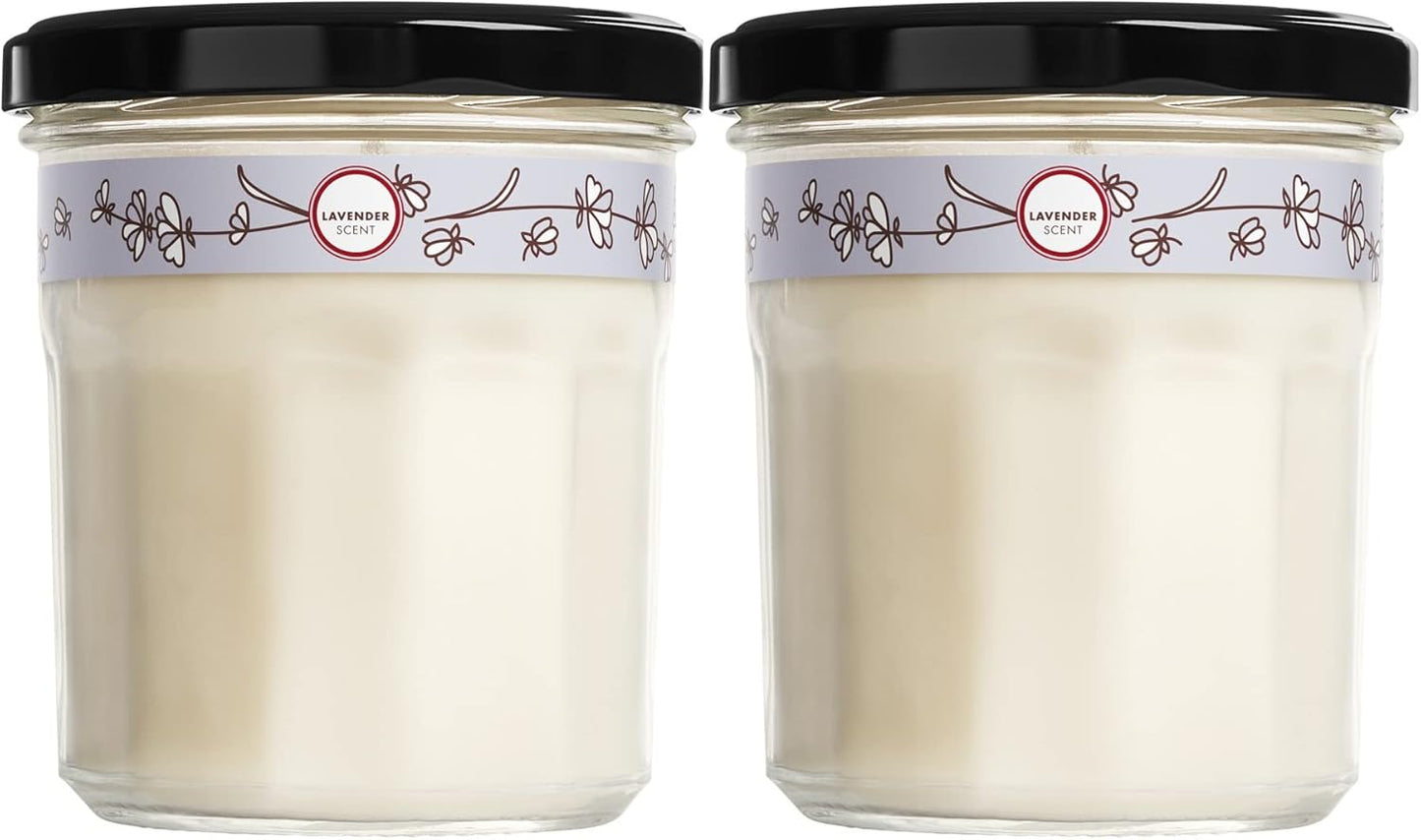 soy wax and vegetable wax construction — plant-based, cleaner burn than paraffin