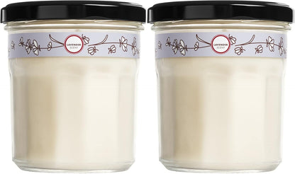 soy wax and vegetable wax construction — plant-based, cleaner burn than paraffin