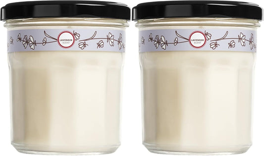 soy wax and vegetable wax construction — plant-based, cleaner burn than paraffin