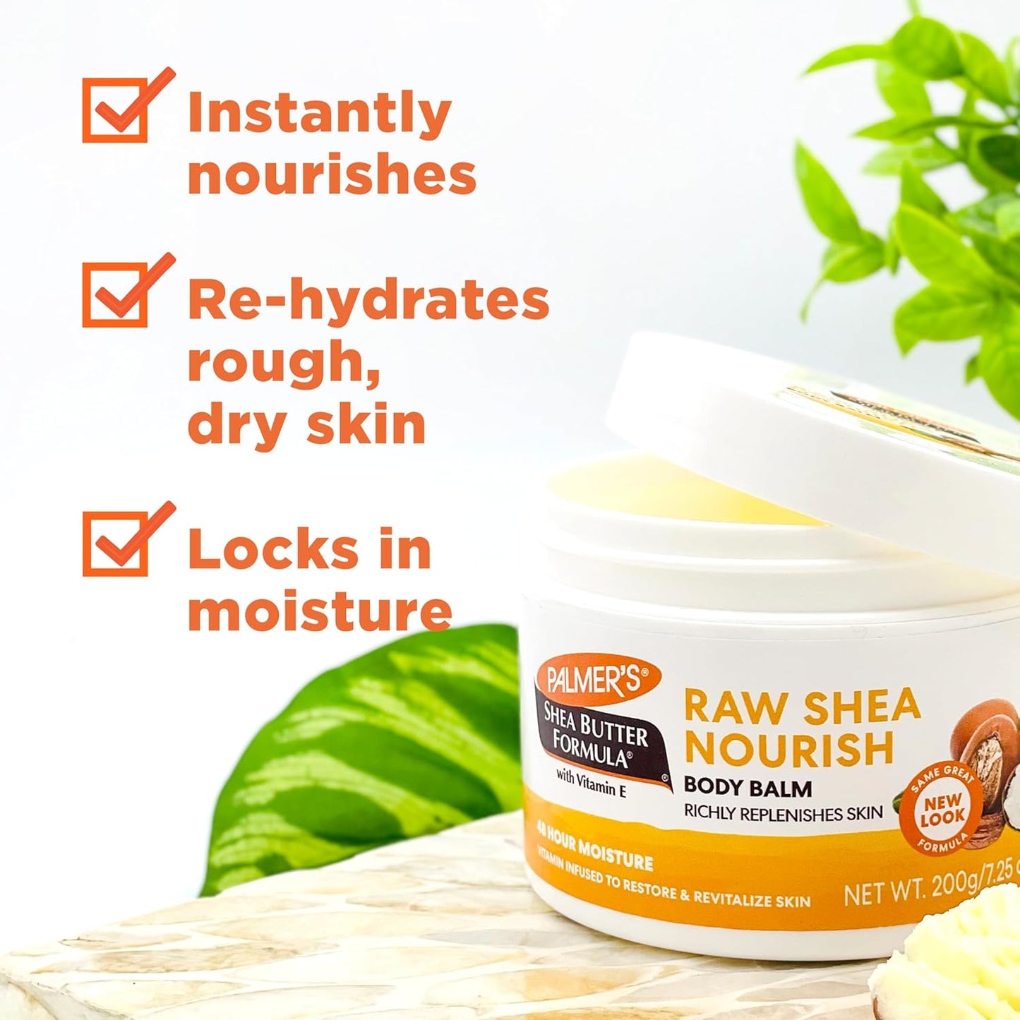 soybean oil and cocoa butter blend to prevent dehydration and improve skin tone and texture