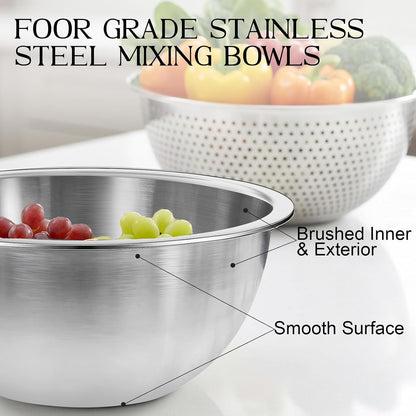 space-saving nesting design that stores as compactly as one bowl
