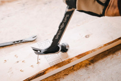 Spec Ops Tools Framing Hammer, 25% Lighter Head for Faster Wall Framing and Reduced Arm Fatigue
