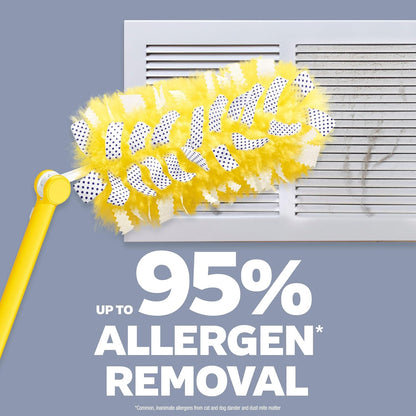 specially coated fibers engineered to trap and lock dust rather than scatter it