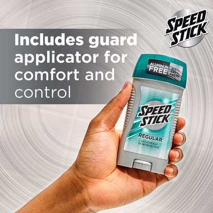 Speed Stick Men's Deodorant – Daily Self-Care Ritual Stick, Aluminum-Free 24-Hour Odor Protection, 4 Pack