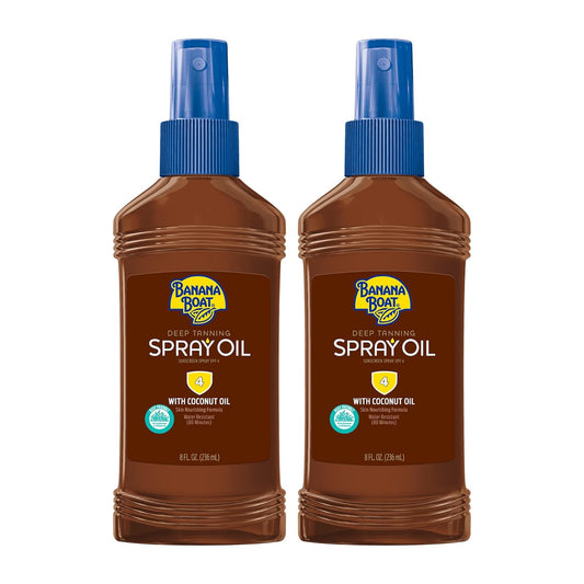 spf 4 broad-spectrum uva/uvb sunscreen in a tanning oil base
