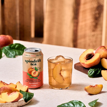 Spindrift Brewed Iced Tea Variety Pack – Portable Still Tea Cooler Essential for Picnics and Beach Days, 12 Fl Oz Cans, Pack of 24