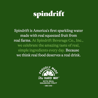 Spindrift Sparkling Water Ginger Lime Mule – Clean-Label Wellness Drink for Mindful Hydration, 12 Fl Oz Cans, 24 Pack