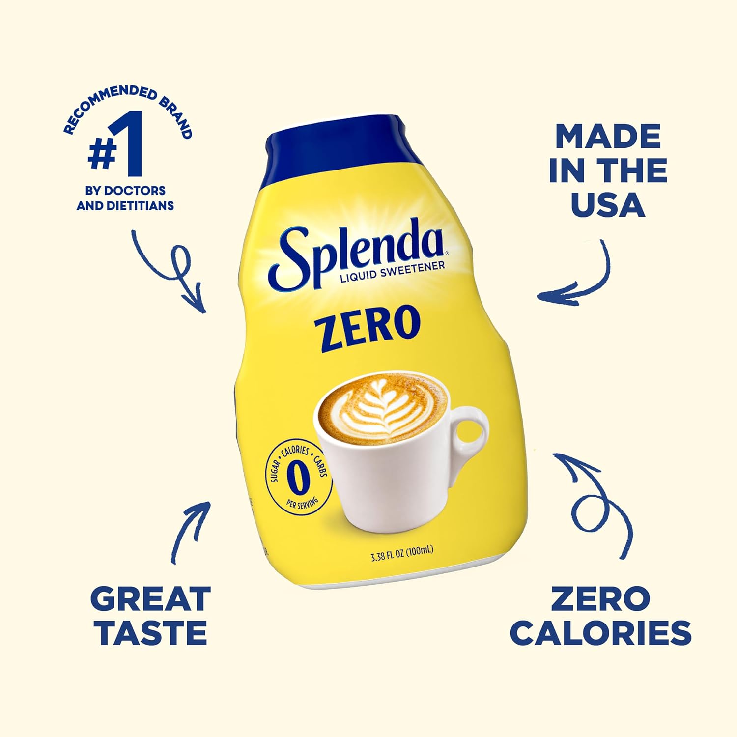 Splenda Liquid Zero Calorie Sweetener Drops – Daily Wellness Companion for Mindful Blood Sugar Management
