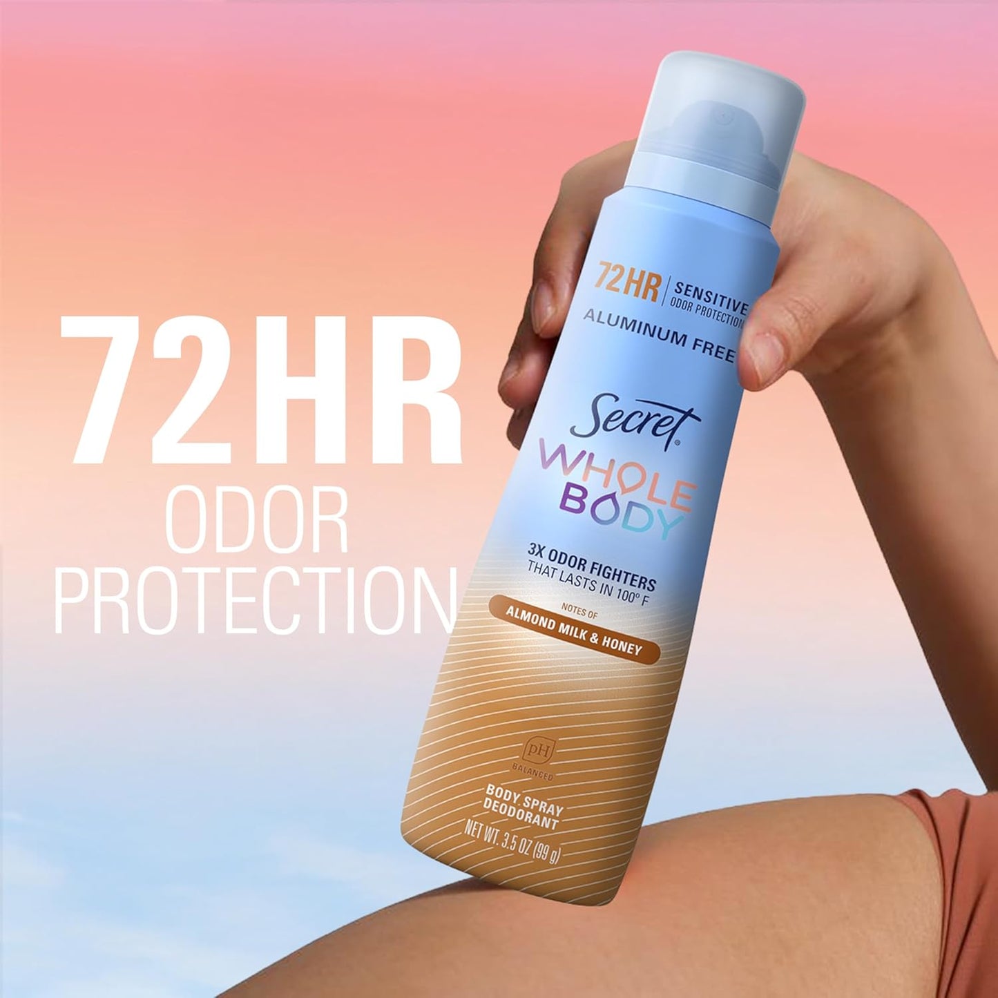 spray application that goes on clear with no visible residue