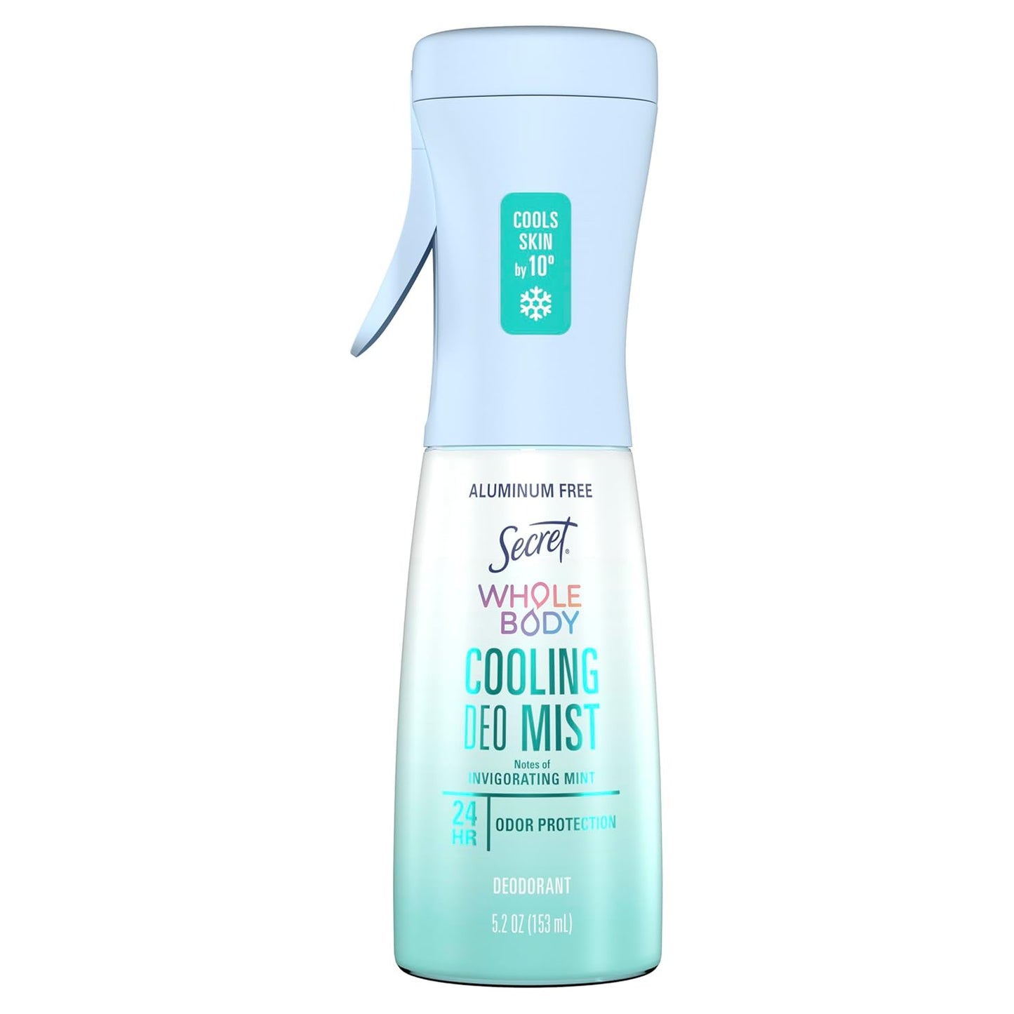 spray-mist applicator delivering 10-degree skin temperature reduction on contact