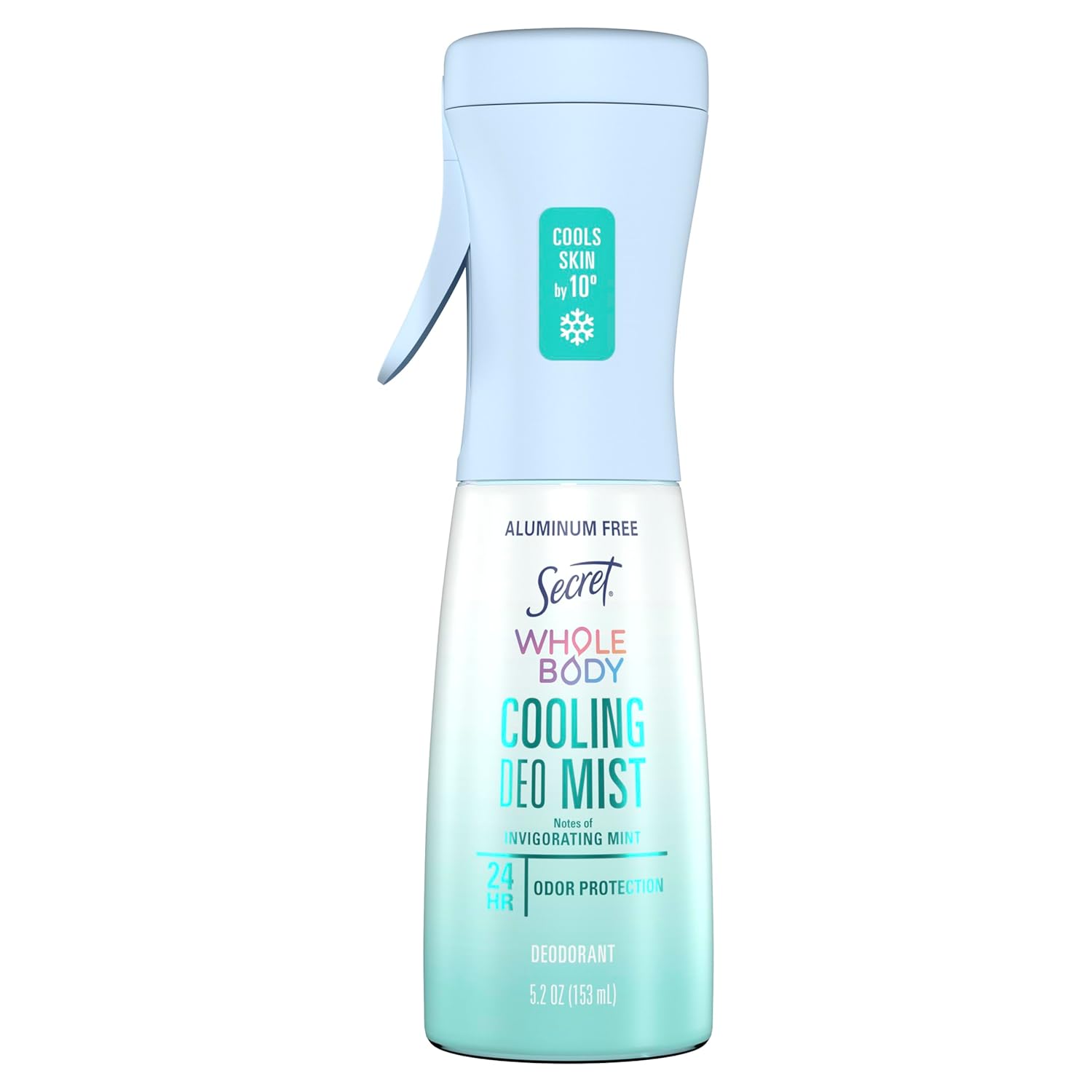 spray-mist applicator delivering 10-degree skin temperature reduction on contact