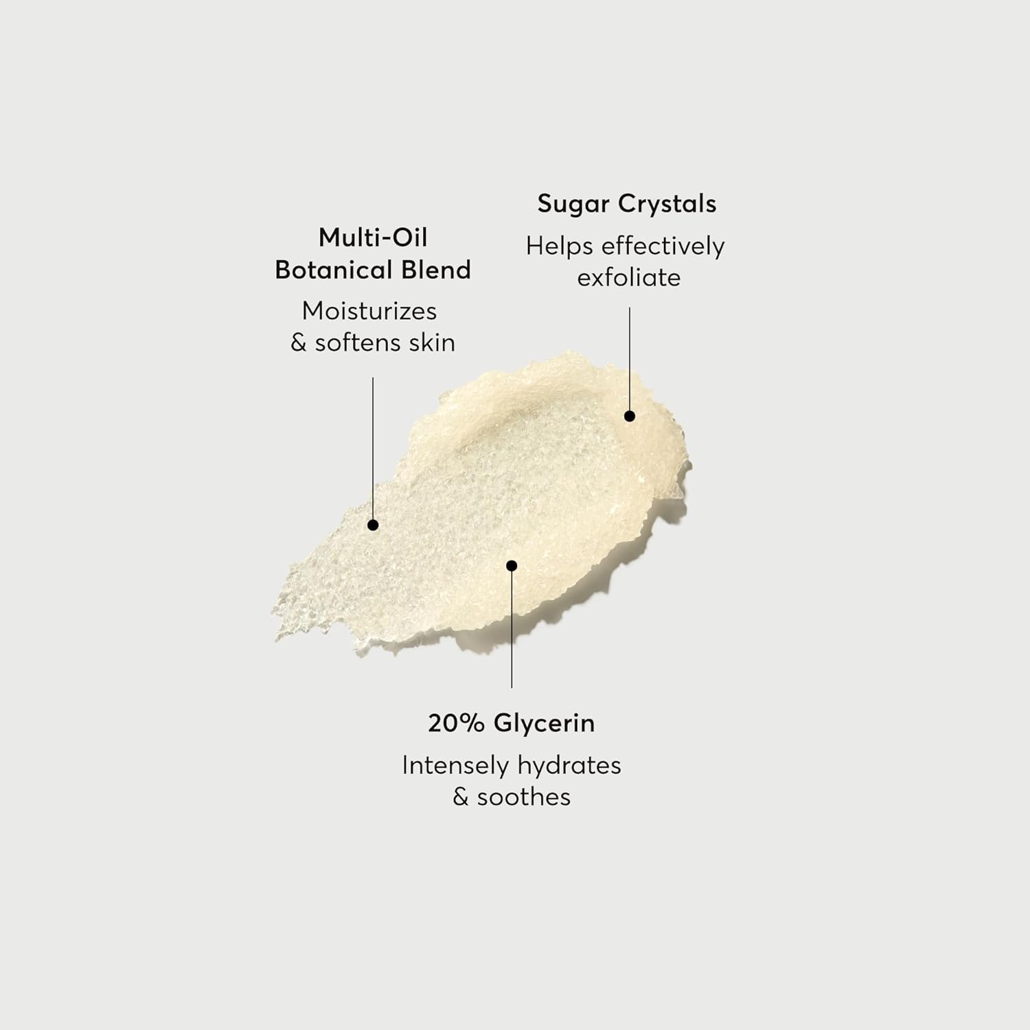 squalane added to support skin barrier and softness