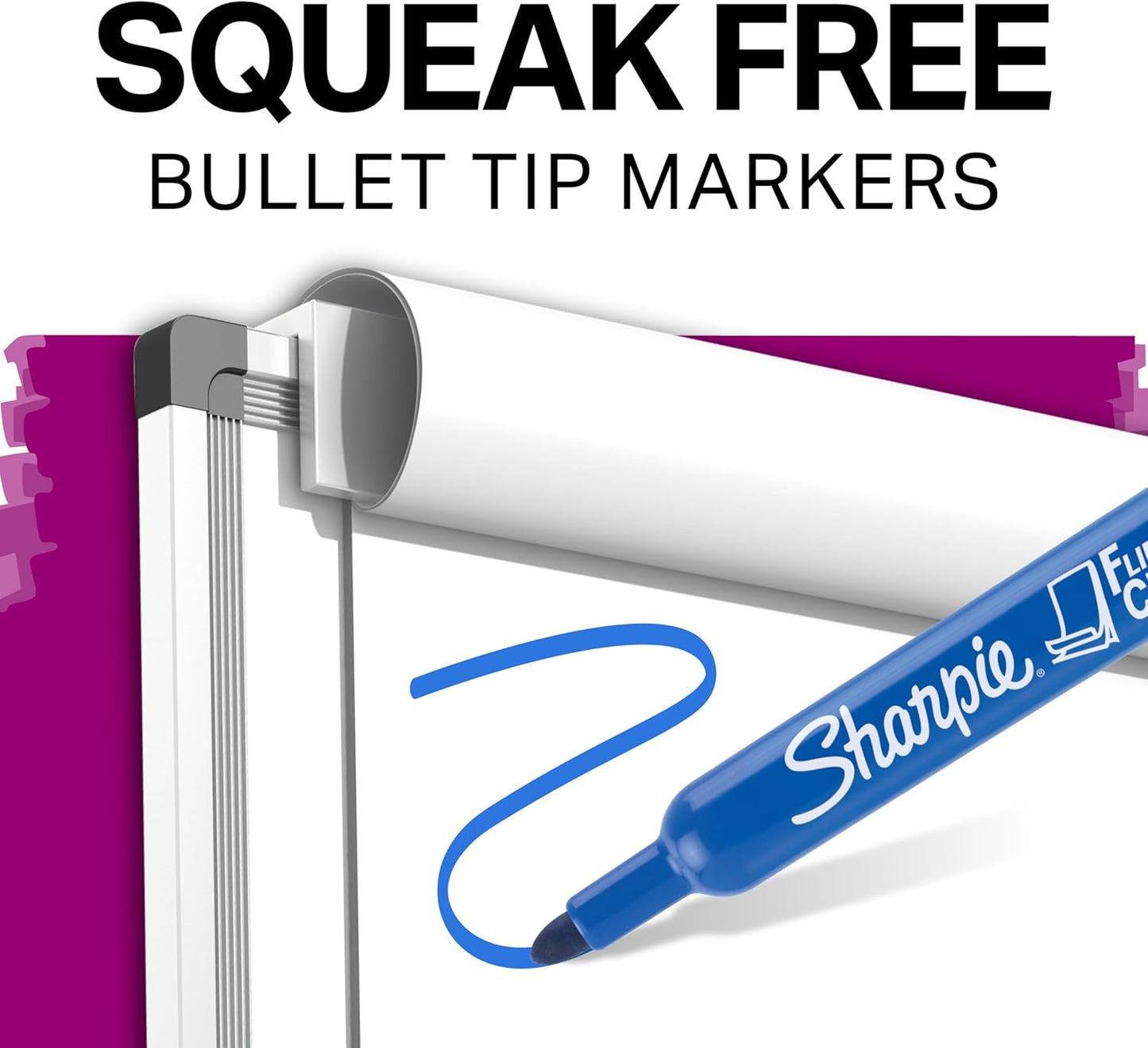 squeak-free bullet tip (0.5-1.9mm line size) for smooth writing