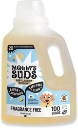 Molly's Suds Baby Liquid Laundry Detergent – Nursery & Kids Room Safe, Enzyme Stain Remover for Onesies and Sleepers