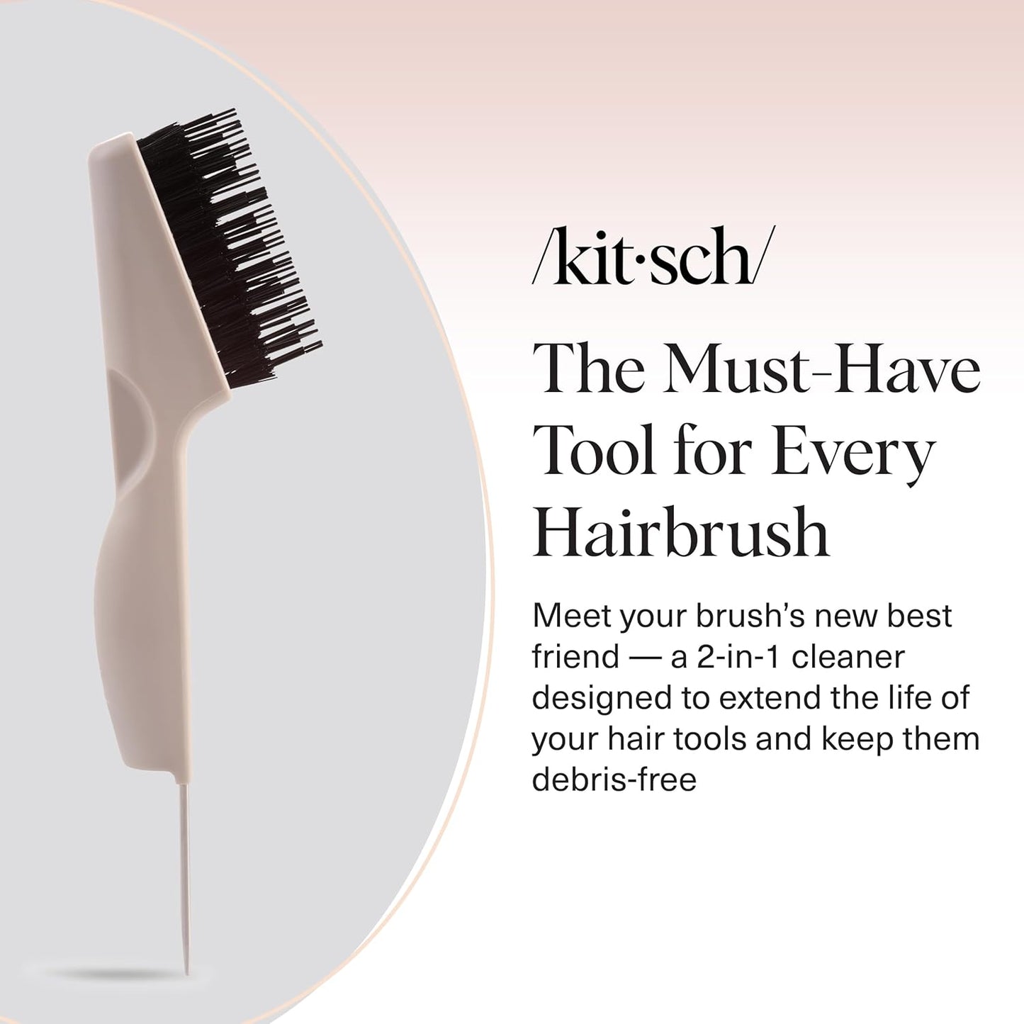 stainless steel blade for precise removal of knots, lint, and trapped hair