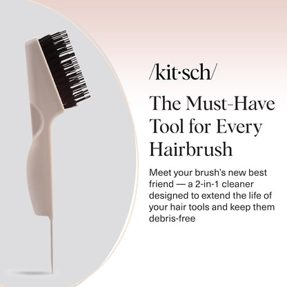 stainless steel blade for precise removal of knots, lint, and trapped hair