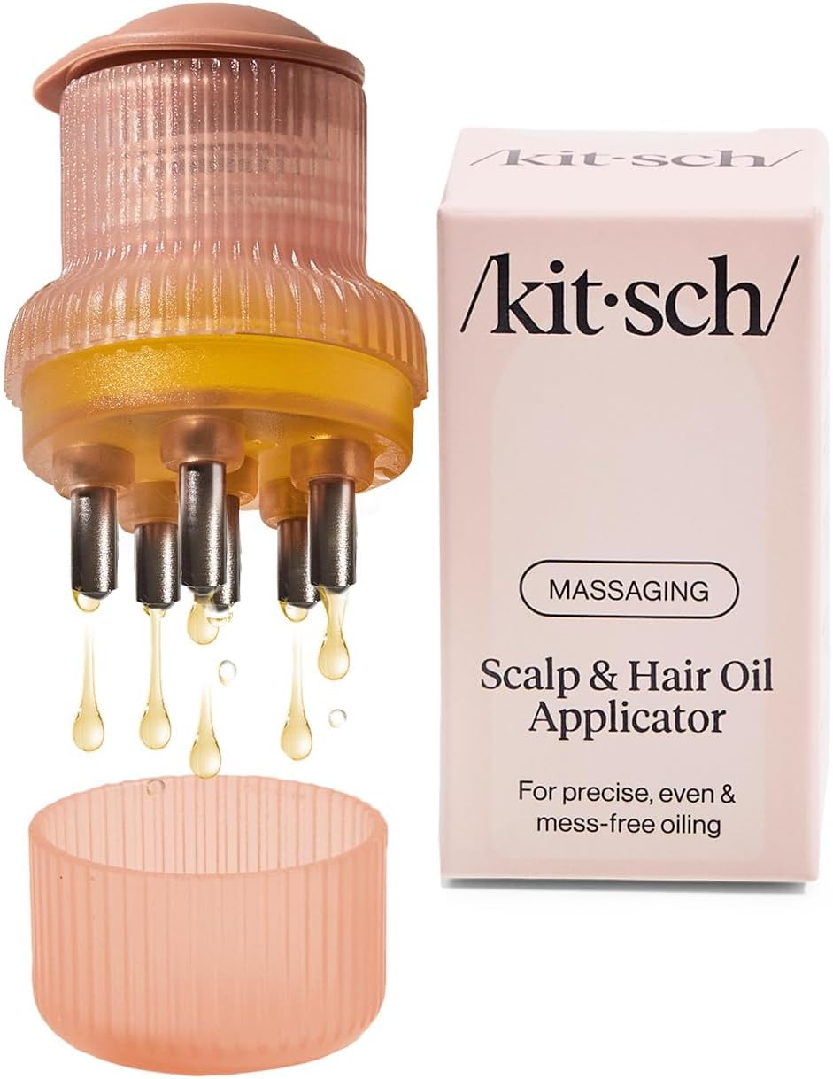 stainless steel bristles that glide across the scalp and provide cooling massage