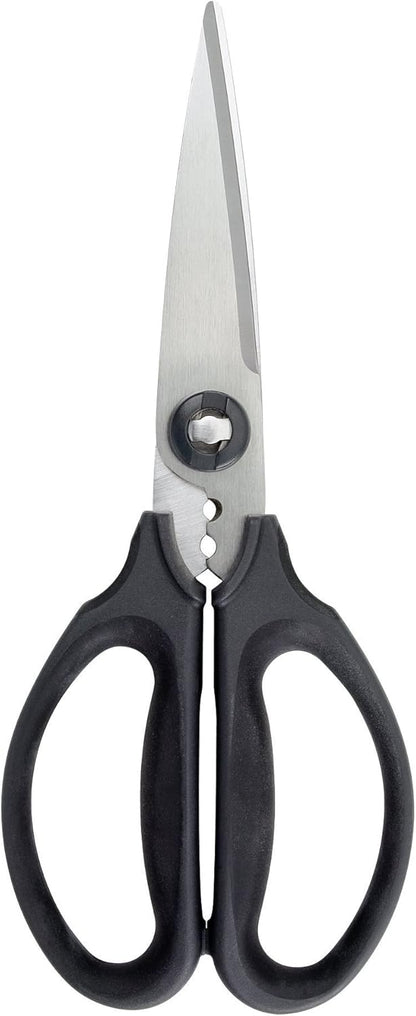 stainless steel multi-purpose blades that cut cardboard, twine, meat, and vegetables