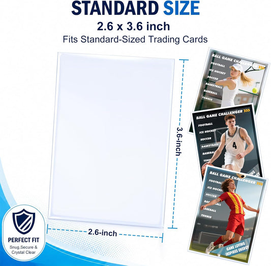 standard 66 x 91mm dimensions fitting 2.5 x 3.5-inch trading and sports cards