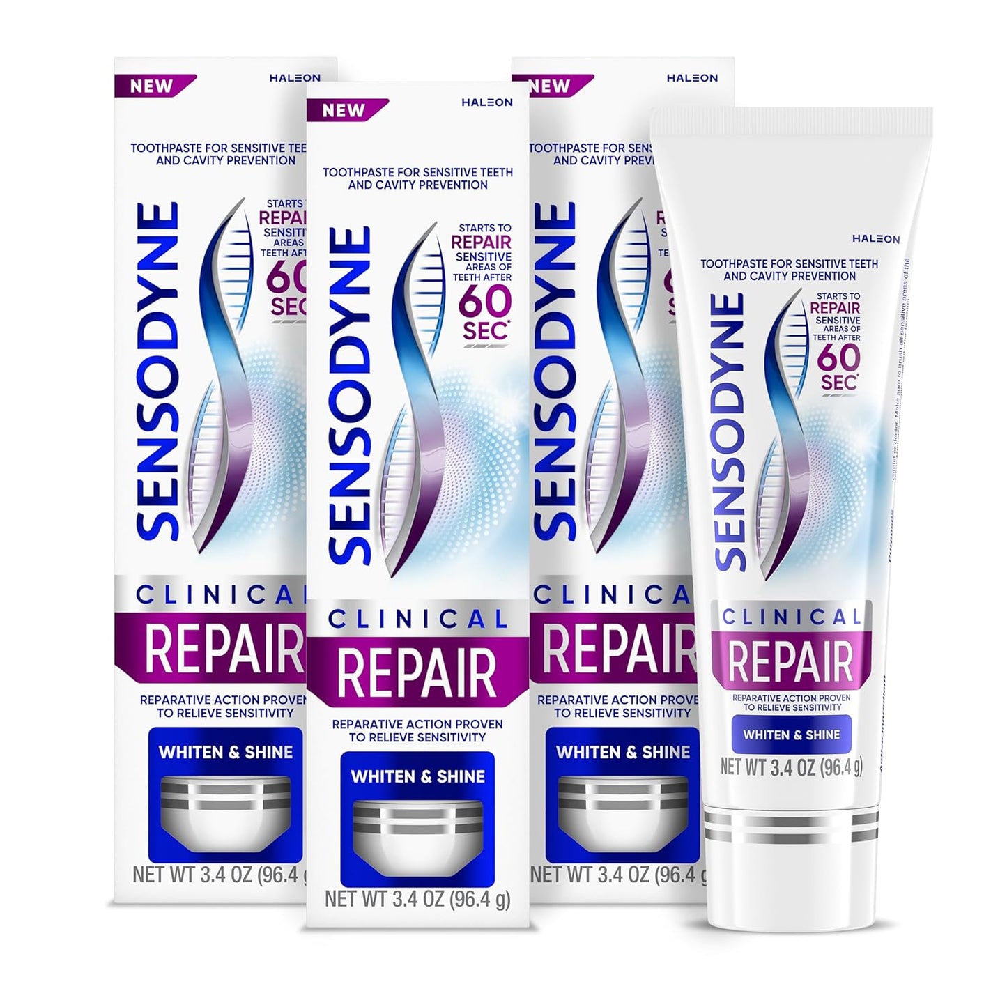 stannous fluoride formula that activates on contact to block nerve pathways within 60 seconds