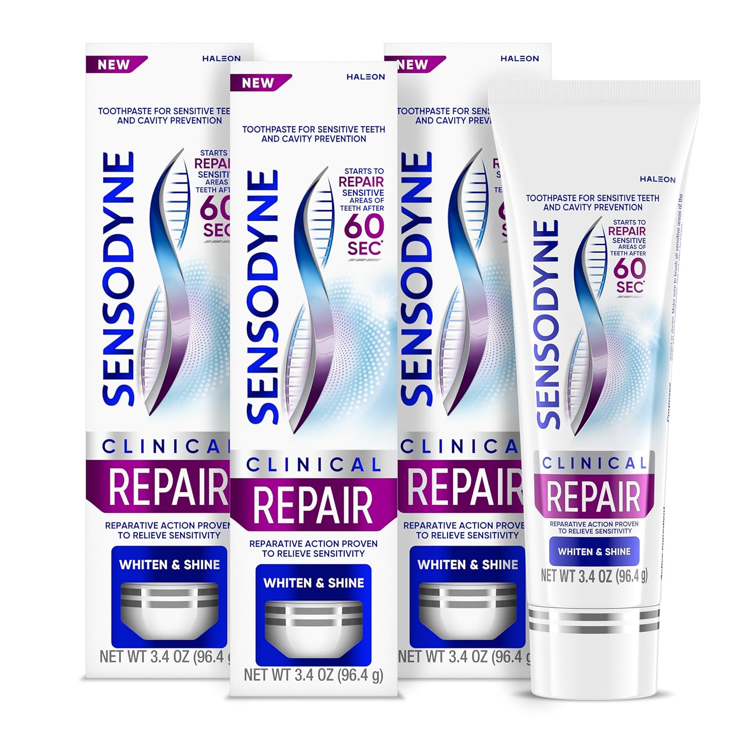 stannous fluoride formula that activates on contact to block nerve pathways within 60 seconds