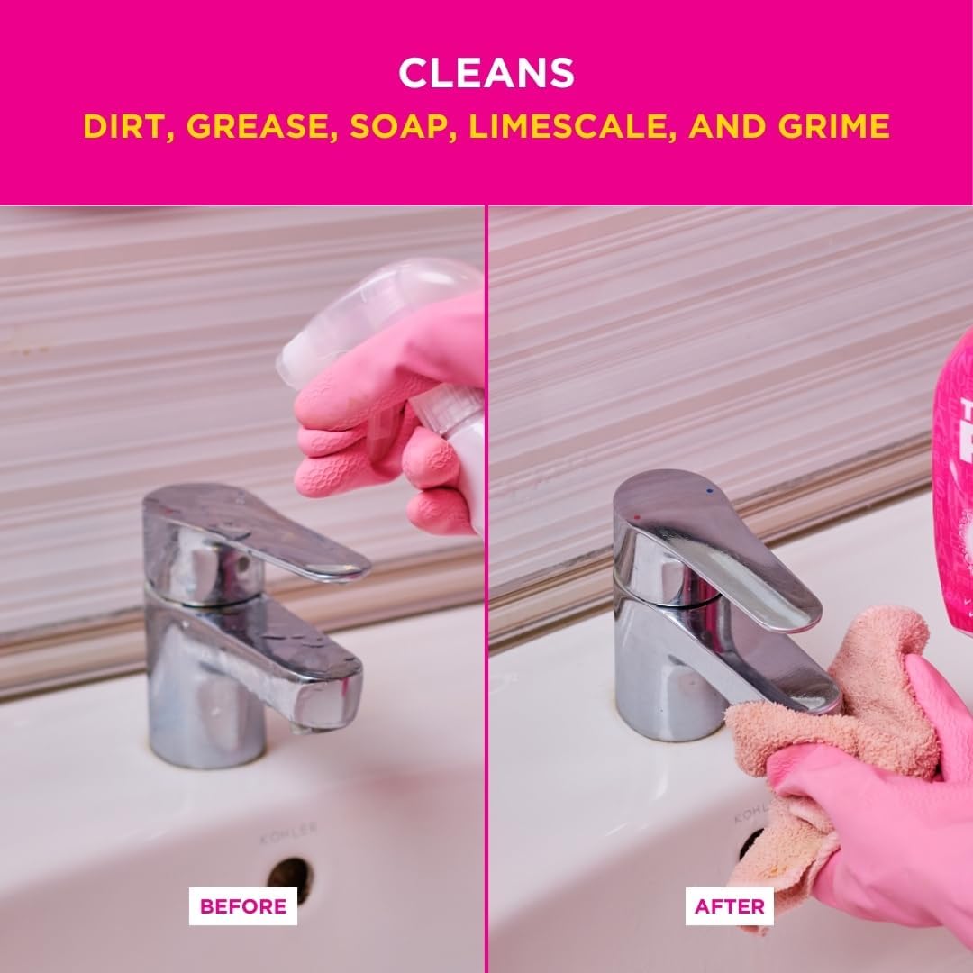 Stardrops Pink Stuff Miracle Bathroom Foam Cleaner 750ml – Streamlined Limescale Remover for Minimalist Bathrooms