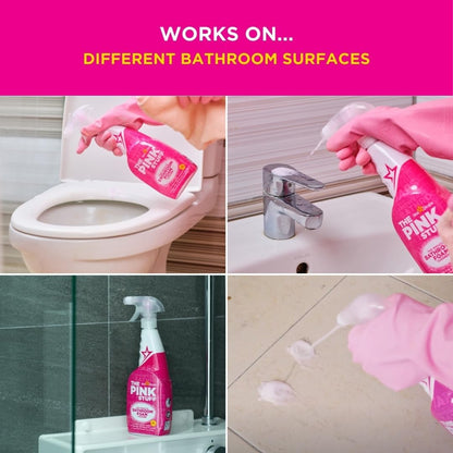 Stardrops Pink Stuff Miracle Bathroom Foam Cleaner 750ml – Streamlined Limescale Remover for Minimalist Bathrooms