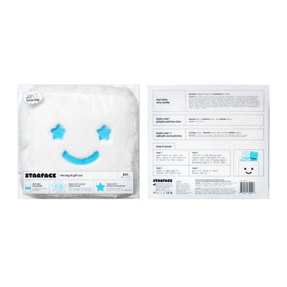 Starface Big Lil White Gift Set - Cute Birthday Skincare Gift for Her, Pimple Patches and Vanilla Lip Balm