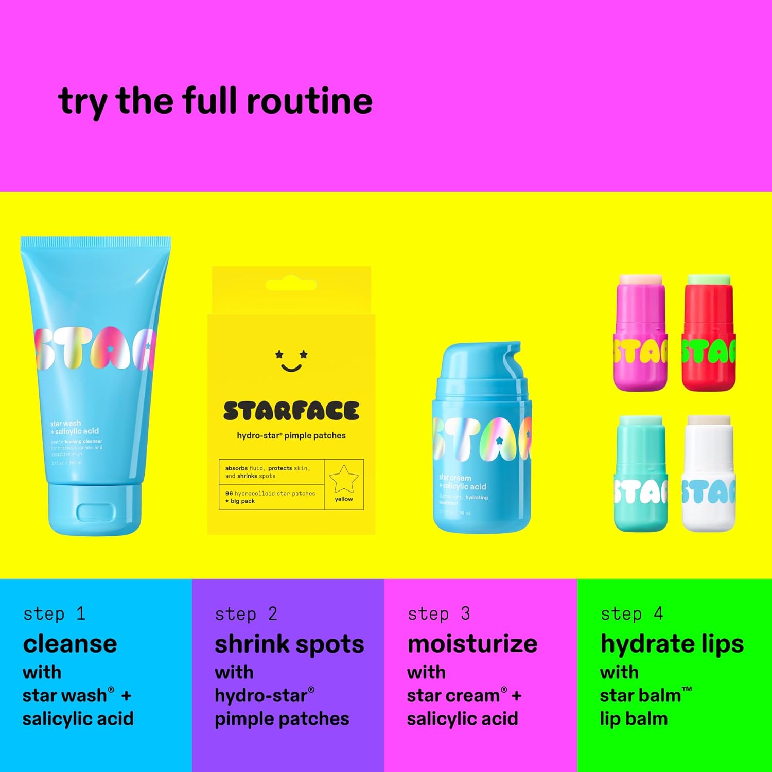 Starface Star Cream Salicylic Acid Moisturizer – Calming Nightly Skincare Ritual for Breakout-Prone and Sensitive Skin