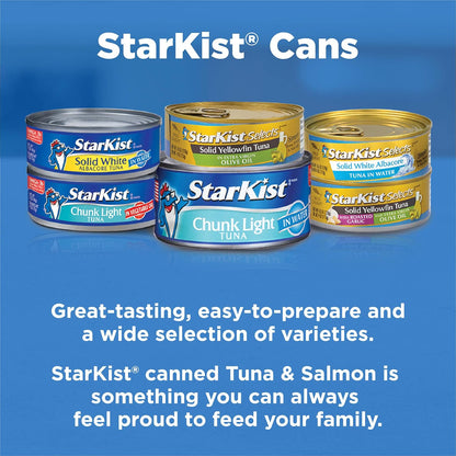 StarKist Selects No Salt Added Chunk White Albacore Tuna in Water - 4.5 oz Can for Heart-Healthy Meal Prep