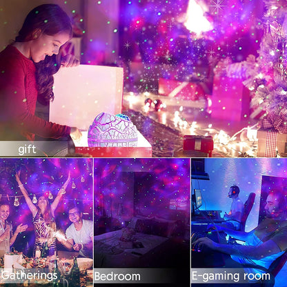 Starlux Nebula Star Projector – Mindful Bedtime Companion with 19 Nature Sounds and Dimmable Light